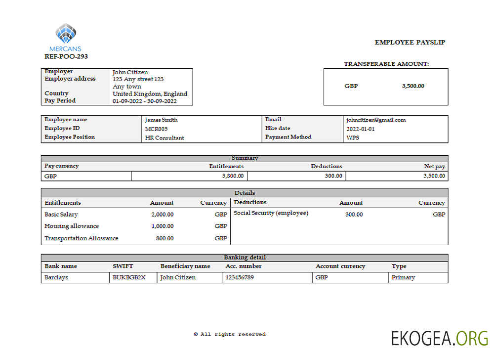 Royaume Uni Mercans Global Payroll Solutions & Services société de paie